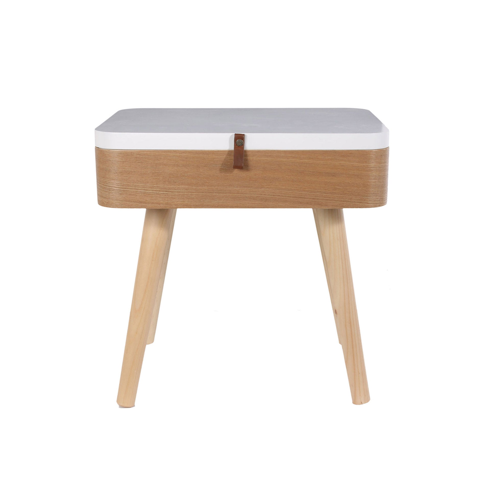 Mesa de Cabeceira Tampo Branco Elin - immagine 2
